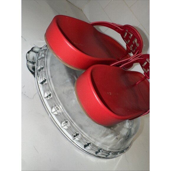 Tommy Hilfiger Womens Relina Red Thong Sandals Shoes Sz 10 flip flops - Picture 10 of 13